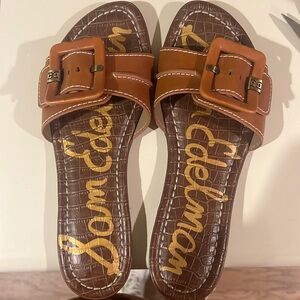 Sam Edelman Women's Gaige Buckle Slip-On Slide Sandals